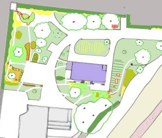 le plan du jardin