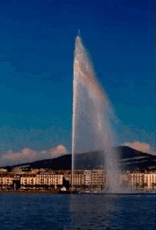 le grand jet d’eau de Genève