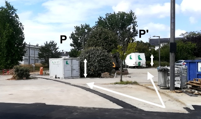 parallélépipèdes du parking