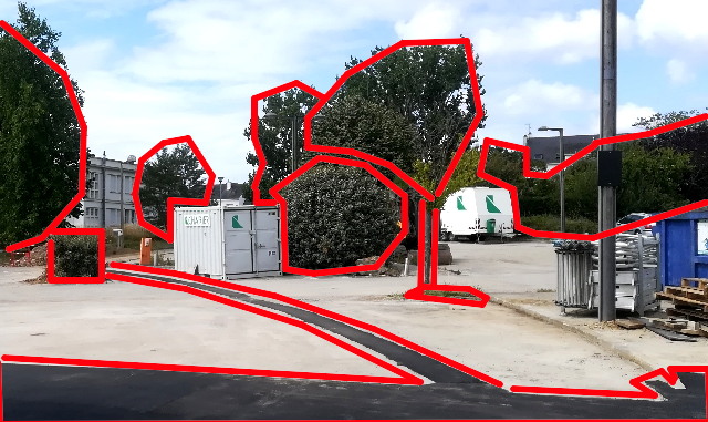 parallélépipèdes du parking