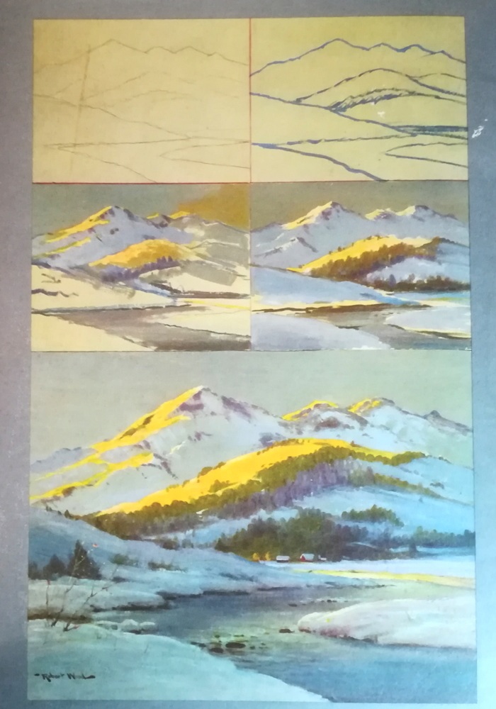 le dessin du P par Walter T. Foster