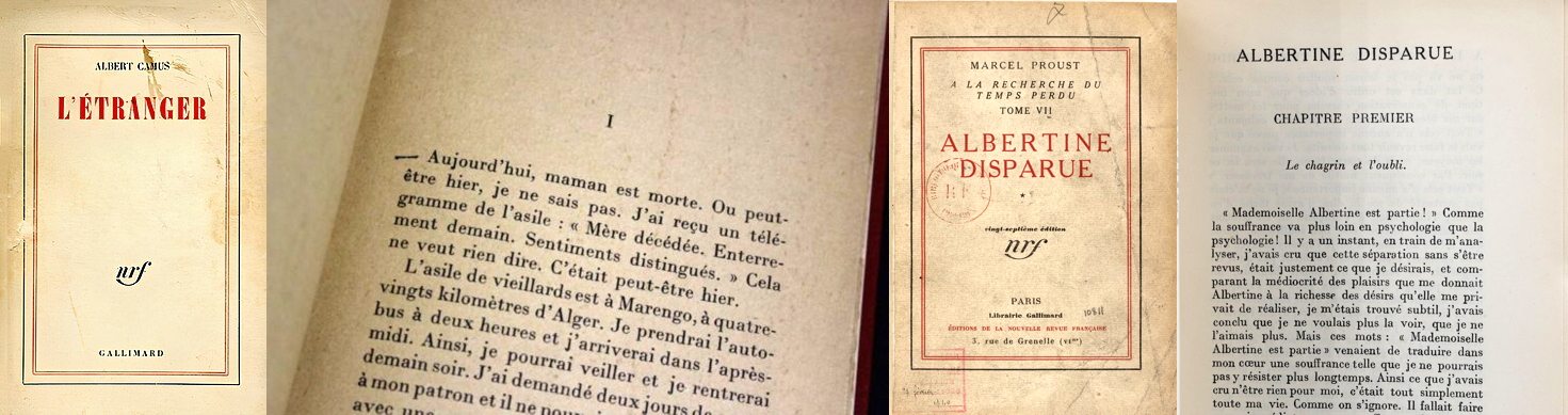 Ouesterne Camus Proust