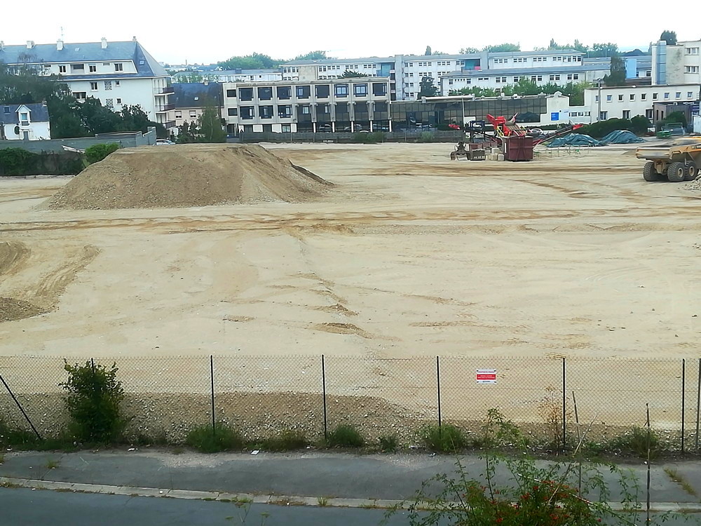 le pano du terrain